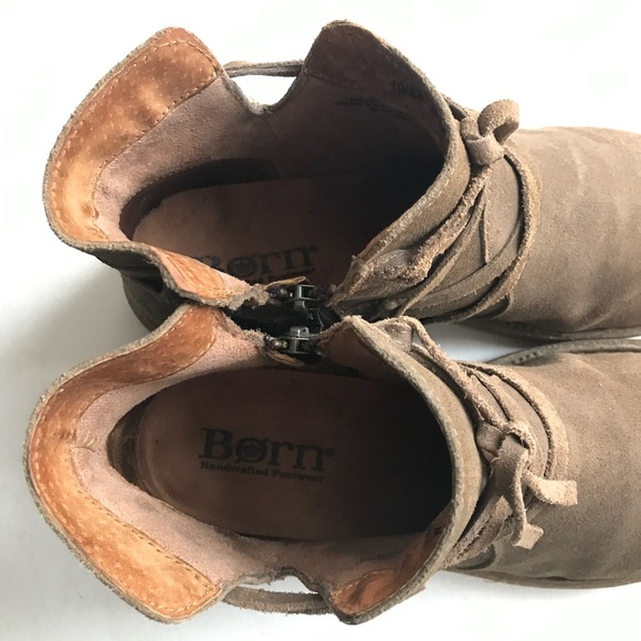 Born Boots Tarklin Ankle Boots Women's 10 Brown Suede Boho Gorpcore Outdoor - Picture 5 of 8